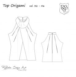 Elektronický střih -Dámská Origami TOP Mavatex