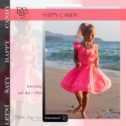 Elektronický střih -DĚTSKÉ šaty Happy Candy