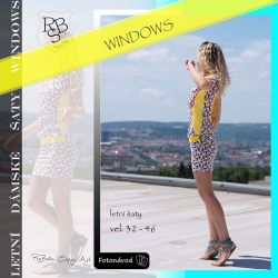 Papírový střih -DÁMSKÉ šaty Windows Mavatex