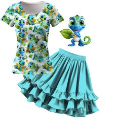 Bláznivý chameleoni holčičí -materiálové varianty mavaga design