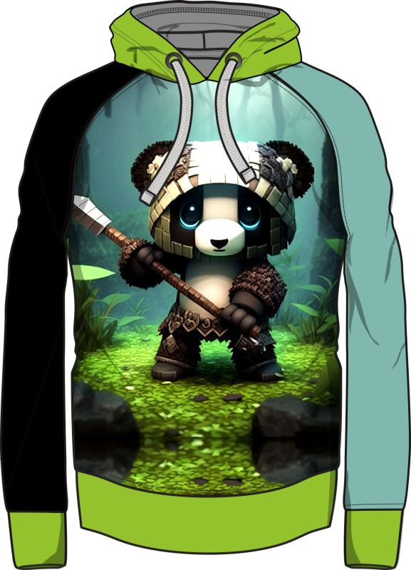 Panel na mikinu (tisk do střihu ) LEGO PANDA -varianty !!! mavaga design