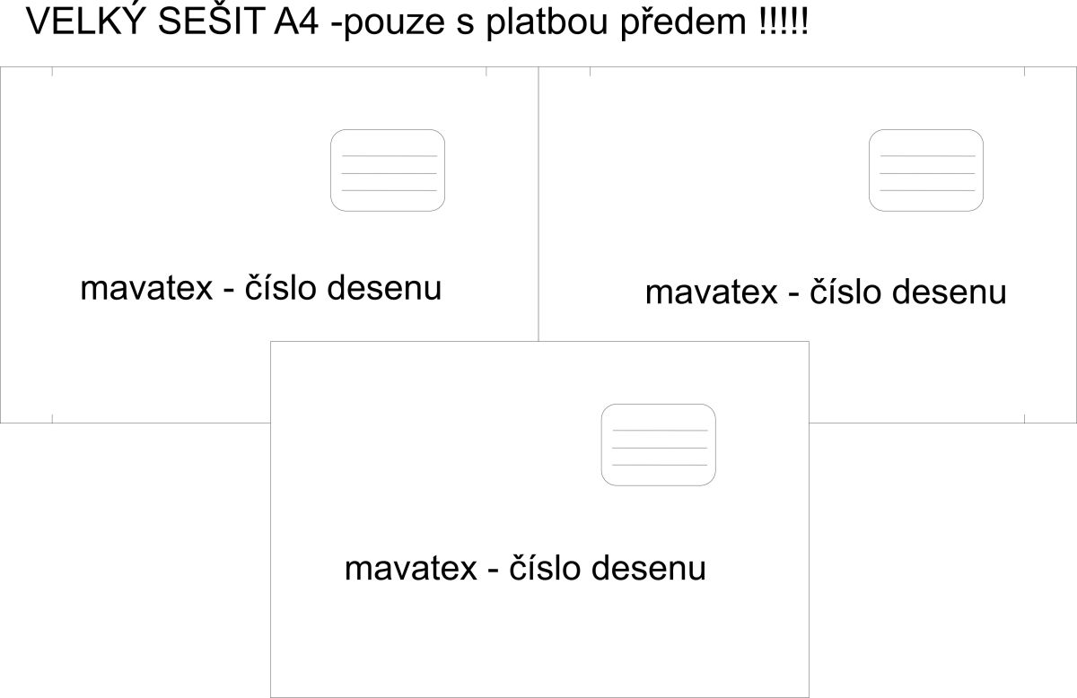 Panely na obaly na přání - OBALY vlastní desén- VARIANTY !!! - OBALY A4 -mavatex deseny vyrobeno v EU
