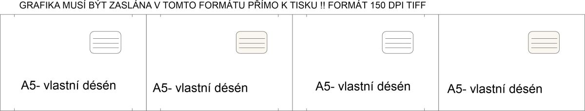 Panely na obaly na přání - OBALY vlastní desén- VARIANTY !!! - OBALY A5 vyrobeno v EU