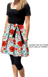 Papírový střih - DÁMSKÉ šaty LINDA -vel.2XS-3XL Mavatex návrh oblečení