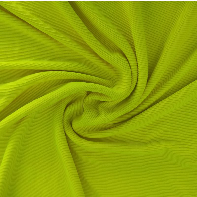 Rib 2x2 FLUO ŽLUTÁ vyrobeno v Turecku