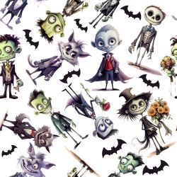 SAM1276A (Halloween monster 2- materiálové varianty)