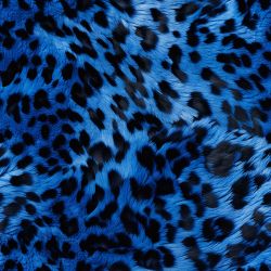 SAM1278A (Kožešina leopard modrá- materiálové varianty)