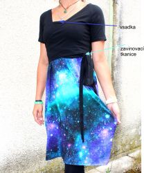 Elektronický střih - DÁMSKÉ šaty LINDA -vel.2XS-3XL Mavatex střih na jednoduché letní šaty