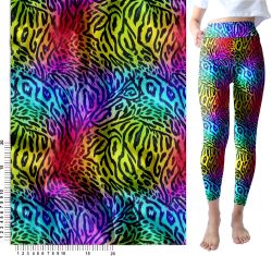 Leopard duha- materiálové varianty | BELA, Torino -úplet funkční, MILKY -úplet funkční, Lycra, PUSH UP LYCRA/ plavkovina, GARZATO 200gsm- funkční úplet počesaný, Termo lycra počesaná, Softshell zimní 320 gsm, Softshell LETNÍ NEPRUŽNÝ, Softshell letní pružný 220gsm, Softshell jarní 285 gsm, Kočárkovina, Silver pružné plátno, SILKY, DOLOMITY--úplet /teplákovina počesaný