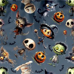 Halloween monster šedomodrá- materiálové varianty | Bela- polyesterový úplet, Torino -úplet funkční, MILKY -úplet funkční, FERRA -úplet, Lycra, PUSH UP LYCRA/ plavkovina, Garzato- počesaný funkční úplet, Termo lycra počesaná, DOLOMITY -počesaný 250 gsm, Softshell zimní 320 gsm, Softshell LETNÍ NEPRUŽNÝ, Softshell ZIMNÍ PRUŽNÝ 220 gsm, Softshell letní pružný 220gsm, Softshell jarní 285 gsm, Softshell BERÁNEK, Kočárkovina, Micropeach -tkanina 100 % pes, BAVLNĚNÝ SATÉN, Silver pružné plátno, BAVLNĚNÝ úplet LORA 180, Bavlněná teplákovina LORA 250 gsm, BAVLNĚNÝ úplet MIRA 230, Mušelín, SILKY, Venezie úplet, Satén úpletový Valentino  PES+el., Microplyš pružný