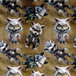 V rytumu PUNK zvířátek jeans- materiálové varianty mavaga design