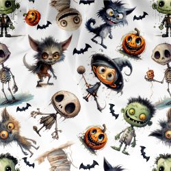 Halloween monster- materiálové varianty | Bela- polyesterový úplet, Torino -úplet funkční, MILKY -úplet funkční, FERRA -úplet, Lycra, PUSH UP LYCRA/ plavkovina, Garzato- počesaný funkční úplet, Termo lycra počesaná, DOLOMITY -počesaný 250 gsm, Softshell zimní 320 gsm, Softshell LETNÍ NEPRUŽNÝ, Softshell ZIMNÍ PRUŽNÝ 220 gsm, Softshell letní pružný 220gsm, Softshell jarní 285 gsm, Softshell BERÁNEK, Kočárkovina, Micropeach -tkanina 100 % pes, Silver pružné plátno, X-BAVLNĚNÝ SATÉN, BAVLNĚNÝ úplet LORA 180, Bavlněná teplákovina LORA 250 gsm, BAVLNĚNÝ úplet MIRA 230, Mušelín, SILKY, Venezie úplet, Satén úpletový Valentino  PES+el., Microplyš pružný