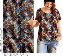 Vánoční červené bobule a zalté lístky- materiálové varianty mavaga design