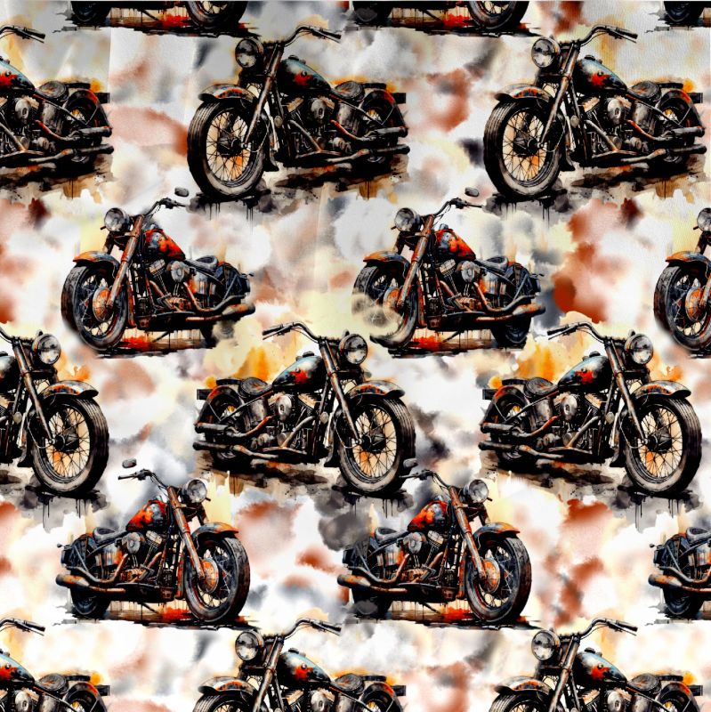 Motorky akvarel- materiálové varianty mavaga design