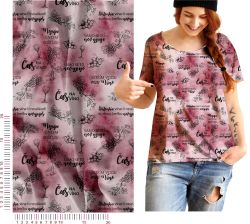 VÍNO perokresba na červené- materiálové varianty mavaga design