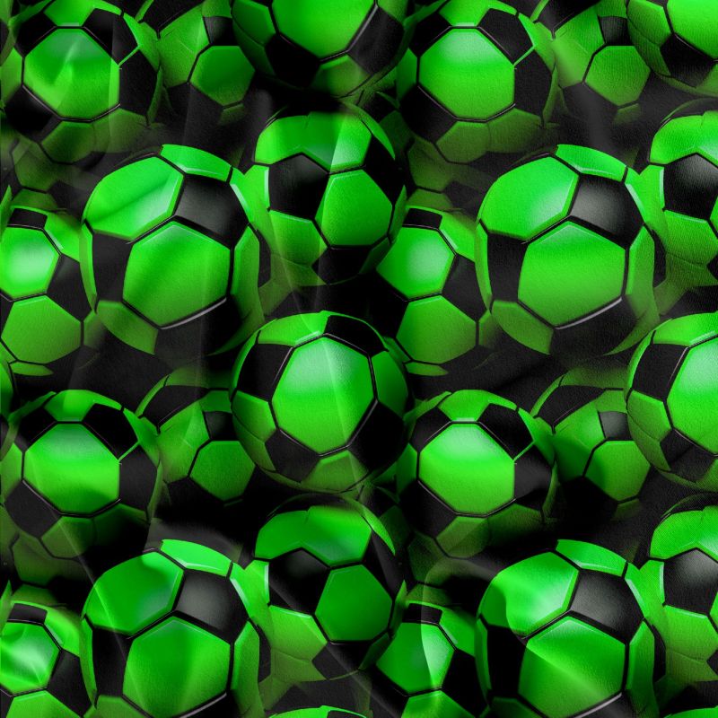 Zelené fotbalové míče -materiálové varianty mavaga design