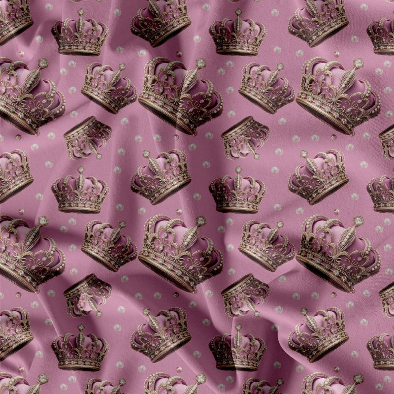 Zlaté korunky na růžové (imitace zlata) -materiálové varianty mavaga design