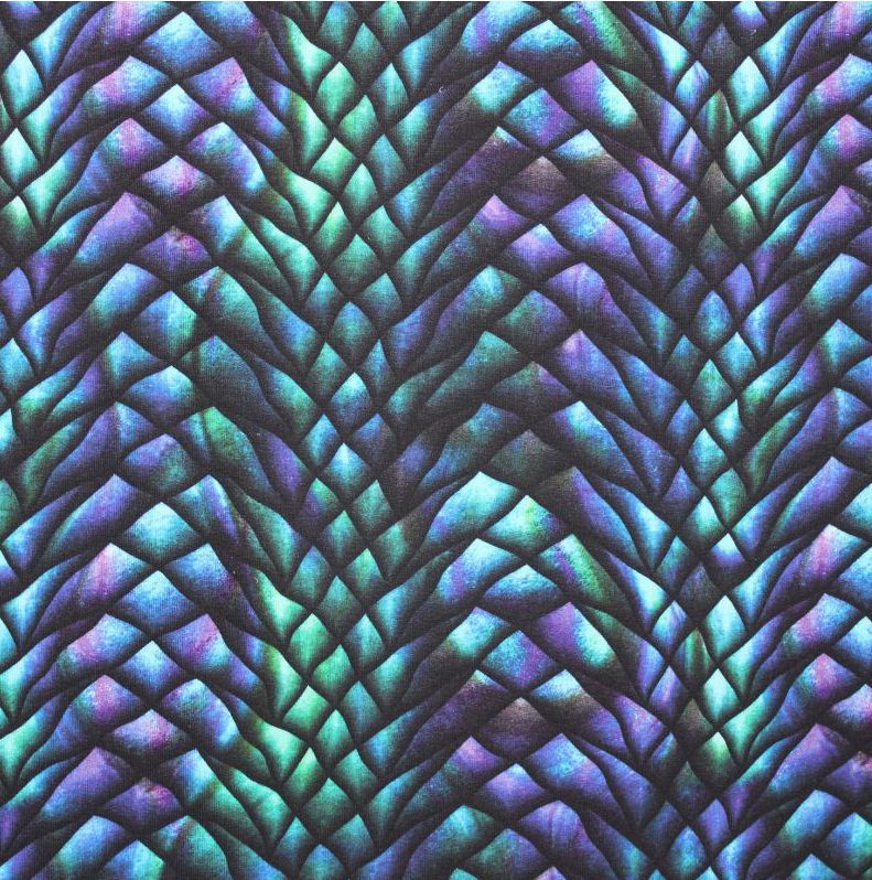 Teplákovina dračí kůže - 250 gsm EU-úplety atest pro děti
