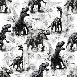SAM1457 (Černobílý dinosaurus- materiálové varianty)