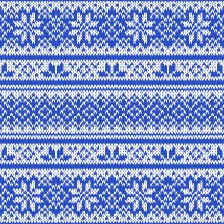 SAM1415B (Pletený norský vzor - modrá - materiálové varianty)