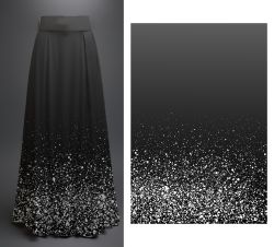 PANEL na šaty / triko/leginy - imitace stříbrné glitry- materiálové varianty mavaga design