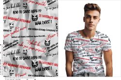 Silvestrovské hlášky pro velký kluky - bílá - materiálové varianty mavaga design silvestrovský vzor pro puberťáky