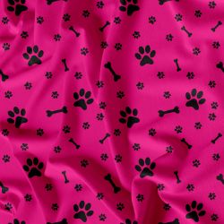 Tlapky a kostičky na MAGENTA- materiálové varianty | Bela- polyesterový úplet, Torino -úplet funkční, MILKY -úplet funkční, FERRA -úplet, Lycra, PUSH UP LYCRA/ plavkovina, Garzato- počesaný funkční úplet, Termo lycra počesaná, DOLOMITY -počesaný 250 gsm, Softshell zimní 320 gsm, Softshell LETNÍ NEPRUŽNÝ, Softshell ZIMNÍ PRUŽNÝ 220 gsm, Softshell letní pružný 220gsm, Softshell jarní 285 gsm, Softshell BERÁNEK, Kočárkovina, Micropeach -tkanina 100 % pes, Silver pružné plátno, SILKY, Venezie úplet, Satén úpletový Valentino  PES+el., Microplyš pružný