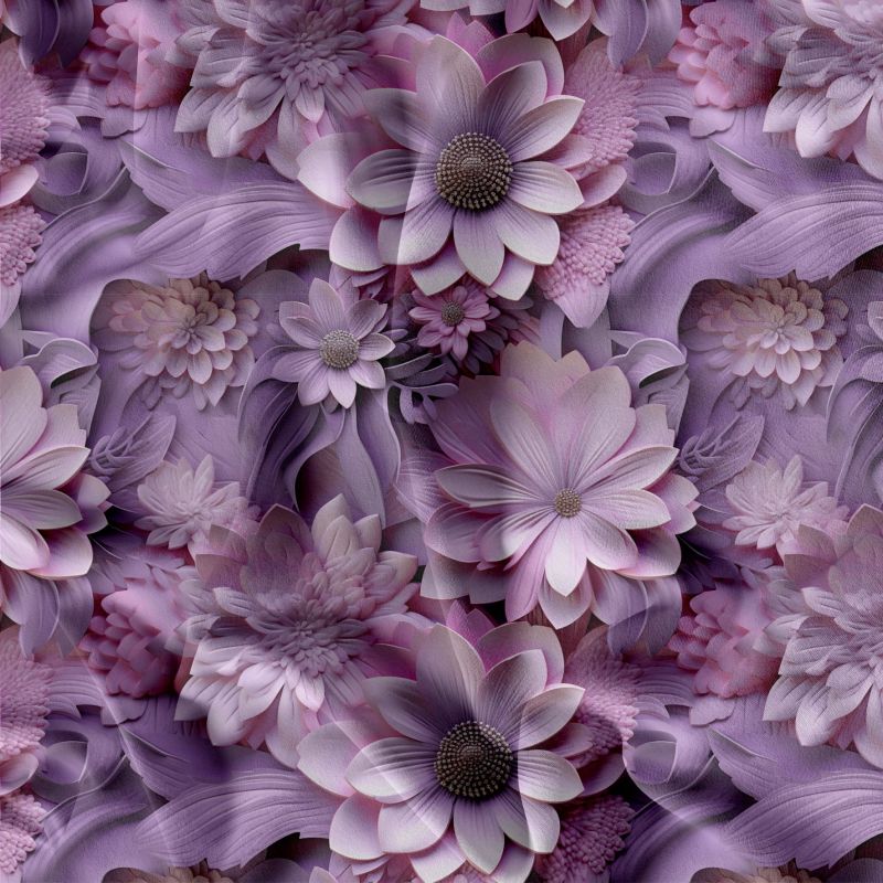 3D kytky RŮŽOVÉ - materiálové varianty mavaga design
