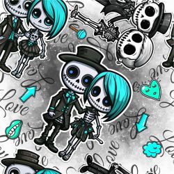 SAM1509B (Láska kluci stikers - materiálové varianty)