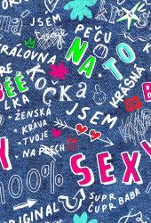 SAM689B (Na to PEČU -jeans marina barevná- materiálové varianty)