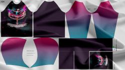 Panel na mikinu (tisk do střihu )  BALETKA - varianty | 104 dolomity, 110 dolomity, 116 dolomity, 122 dolomity, 128 dolomity, 134 dolomity, 140 dolomity, 146 dolomity