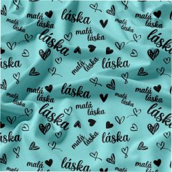 Jednobarevný tisk Malá láska - zimní softshell - varianty barev  | barva TMAVÉ MANGO, č. 609