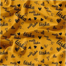 Jednobarevný tisk Malá láska - zimní softshell - varianty barev soft - atest pro děti Jednobarevný tisk Malá láska - zimní softshell - varianty barev soft - atest pro děti