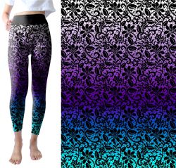PANEL na šaty / triko/leginy - ombré +krajkaA- materiálové varianty mavaga design