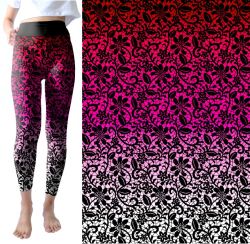 PANEL na šaty / triko/leginy - ombré +krajkaB- materiálové varianty mavaga design