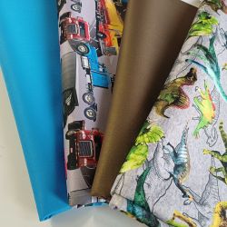 Jednobarevný tisk do kombinace k desenu- materiálové varianty mavaga design