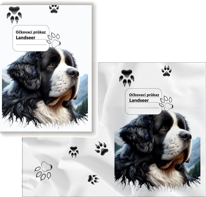 OBAL NA OČKOVACÍ PRŮKAZ Landseer ČESKÝ VÝROBEK