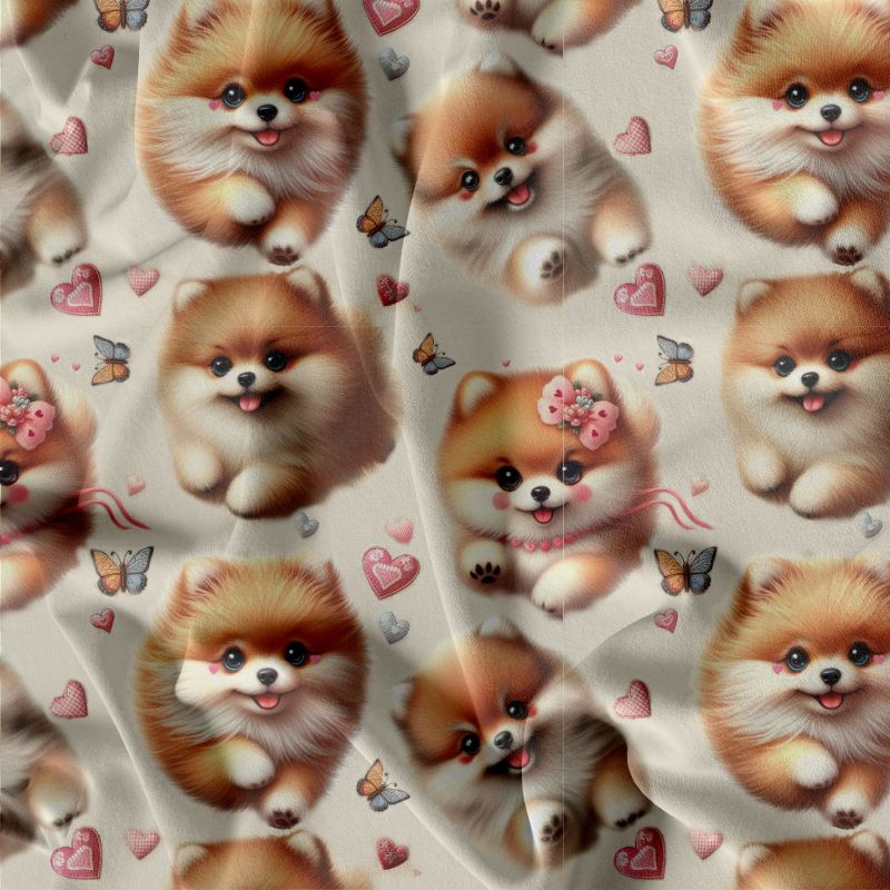Pomeranian teplákovina, Pomeranian kočárkovina, Pomeranian softchel mavaga design