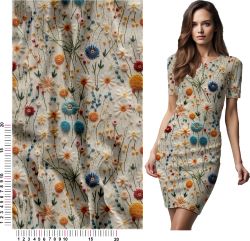 silky výšivka, silky tisk, látka úplet louka mavaga design