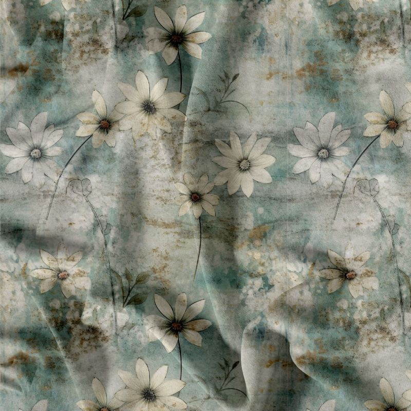 silky výšivka, silky tisk, látka úplet louka mavaga design