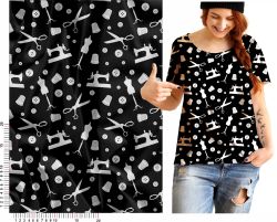 Švadlenka černá - materiálové varianty mavaga design