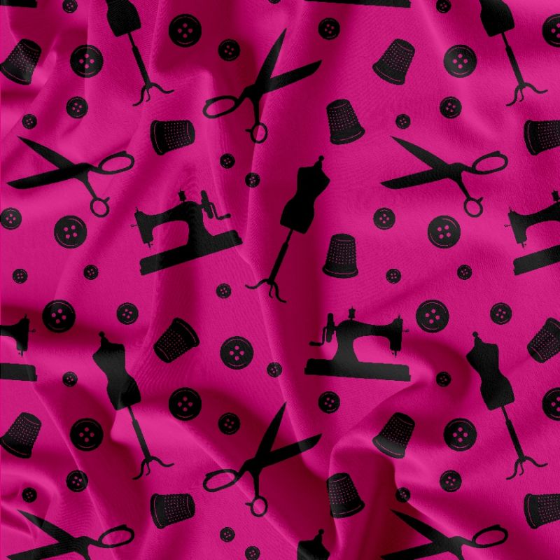 Švadlenka malina- materiálové varianty mavaga design