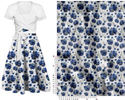 Vyšívaný desén modrý -materiálové varianty mavaga design