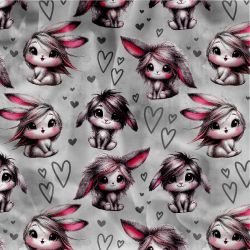 Látka se zajíčky - materiálové varianty mavaga design