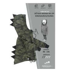 střih na dětskou mikinu