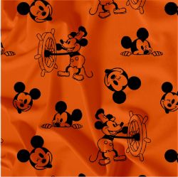 Softshell LETNÍ NEPRUŽNÝ – Tmavší oranžová - MICKEY MOUSE softshell Mickey Mouse