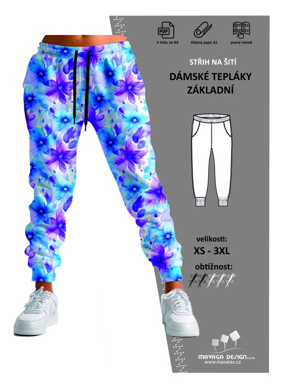 Střih na dámské tepláky