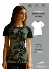 Střih na dámské raglánové triko