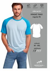 Střih pánské triko raglán