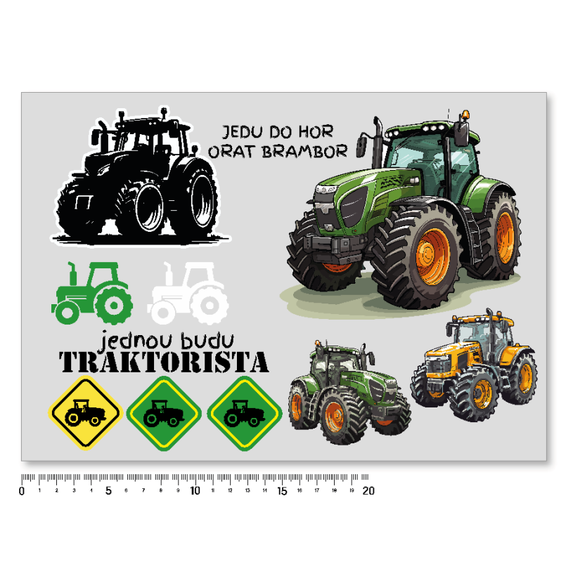 nažehlovací obrázek traktor